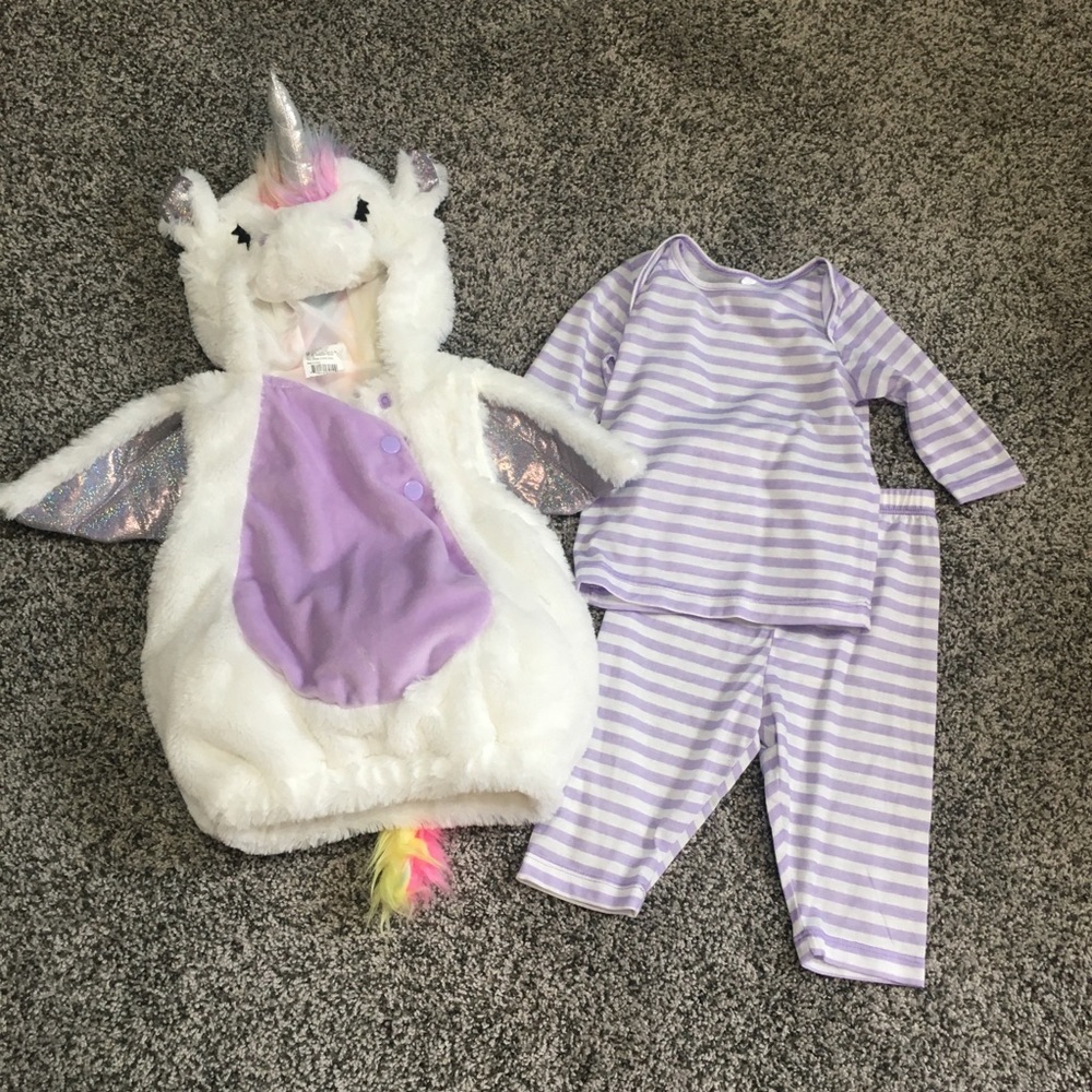 Unicorn Costume LIKE NEW!🌈🦄🦄🦄🦄 0-3 month